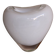 Maria Christina Hamel Murano white and transparent heart vase