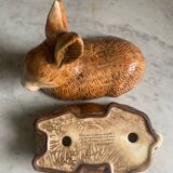 Ceramic rabbit terrine