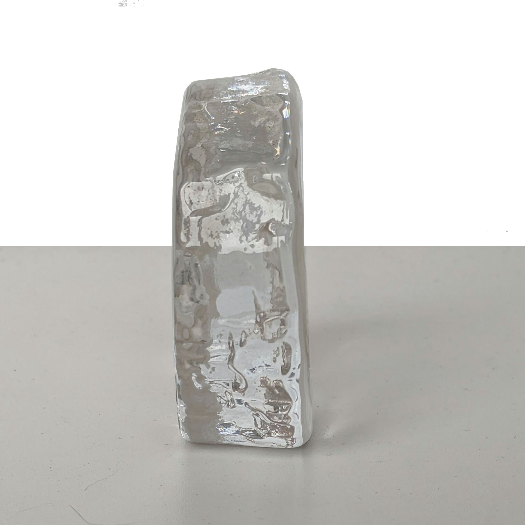 Paperweight Lion head sculpture Arques Crystal