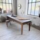 Table de ferme en chêne XL 1950 235cm