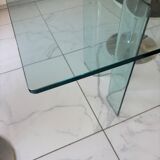 Curved glass dining table Fiam Italia