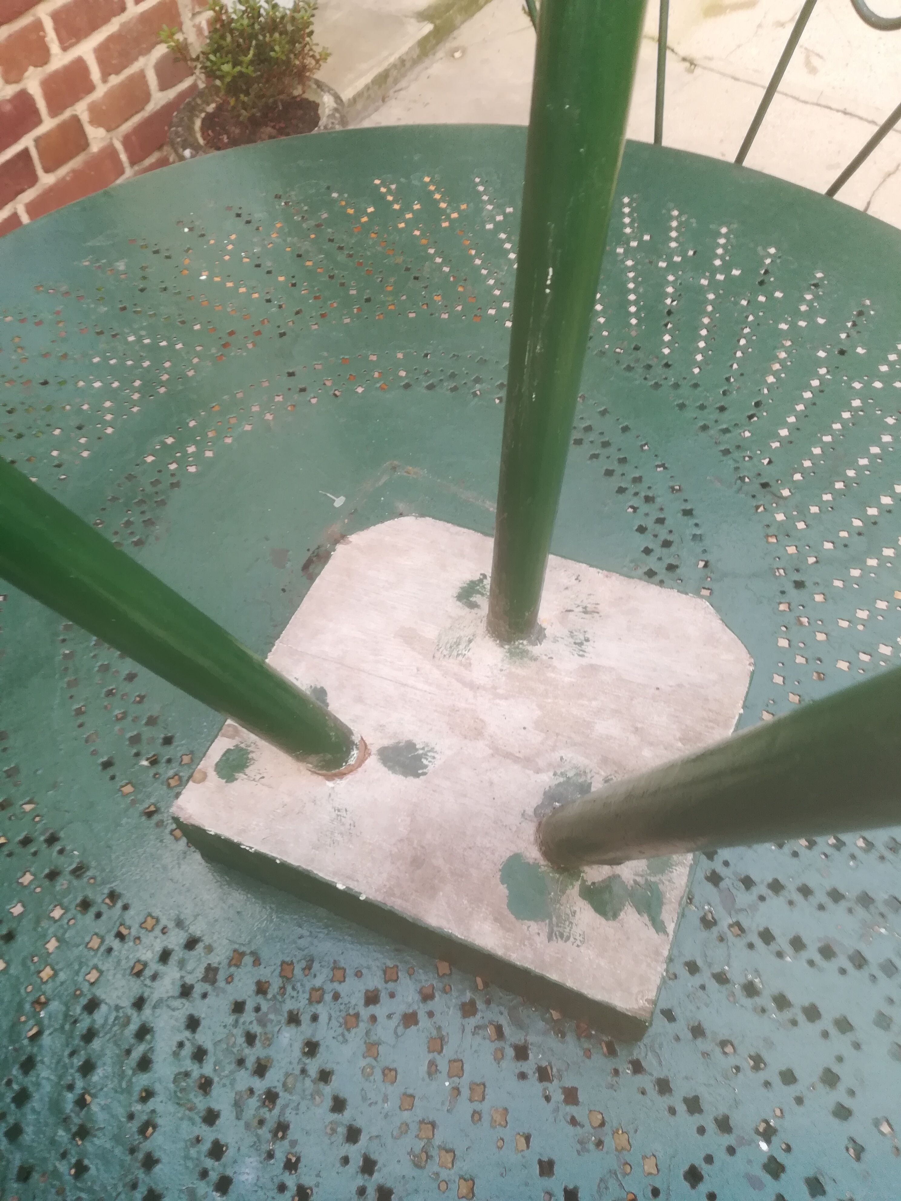 Antique trading stool