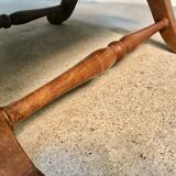 Set of 2 Spanish high-back leather slipper chairs by Pierre Lottier, 1950s