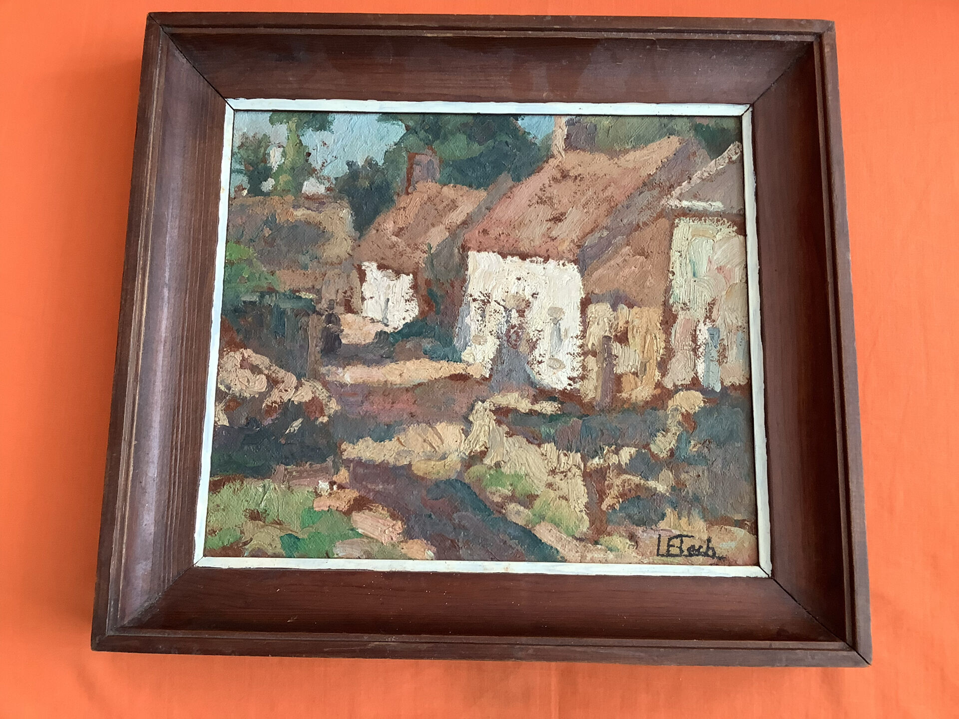 Floch Lionel Huile Paysage de village