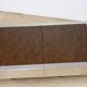 Vintage glass and aluminum bar coffee table, 1970