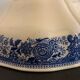 Salad bowl in blue and white earthenware, burgenland model of villeroy and boch