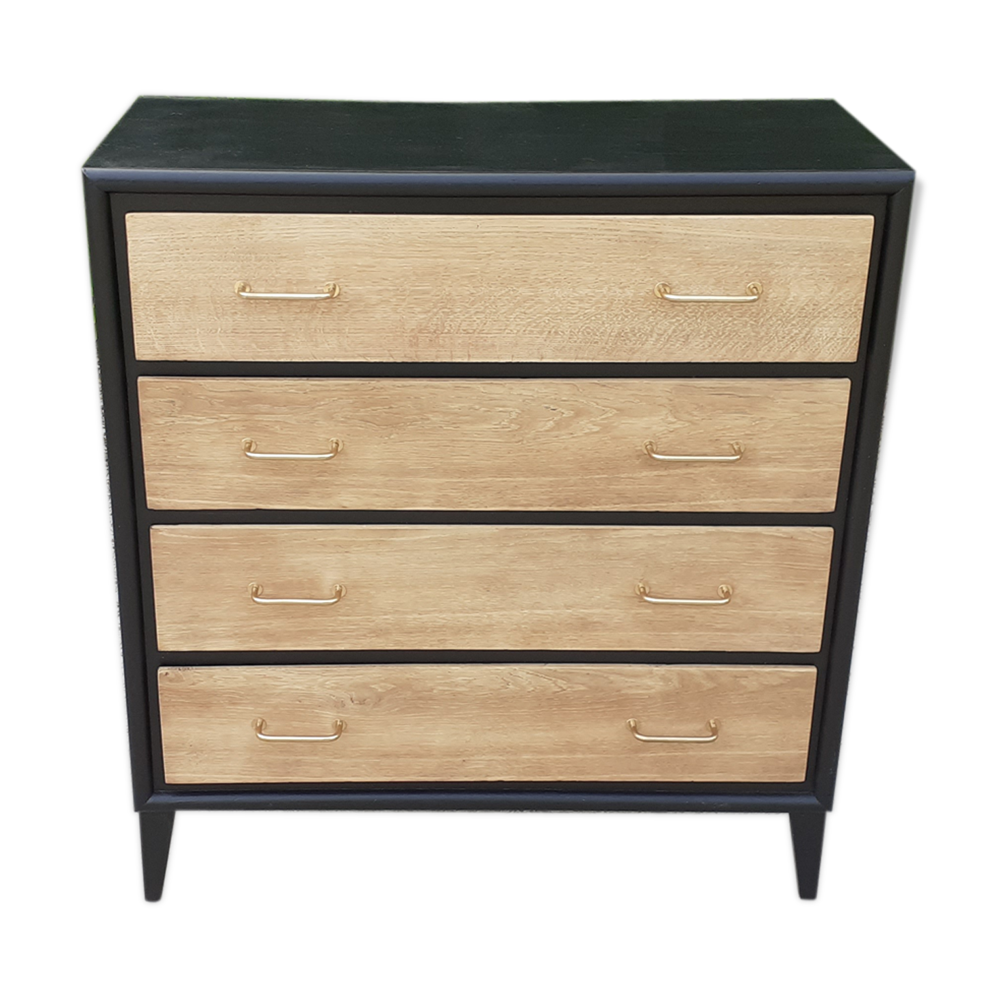 Dresser 4 drawers feet compas black vintage