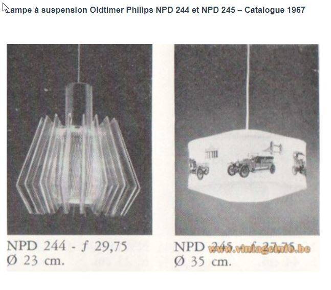 Philips Space Age pendant light 1967
