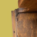 Small antique wooden stool chest – handcrafted