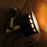 Vintage spot lamp 1960-70 metal and stainless steel with bakelite vice