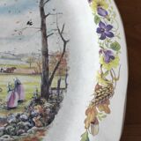 Grand plat en faïence