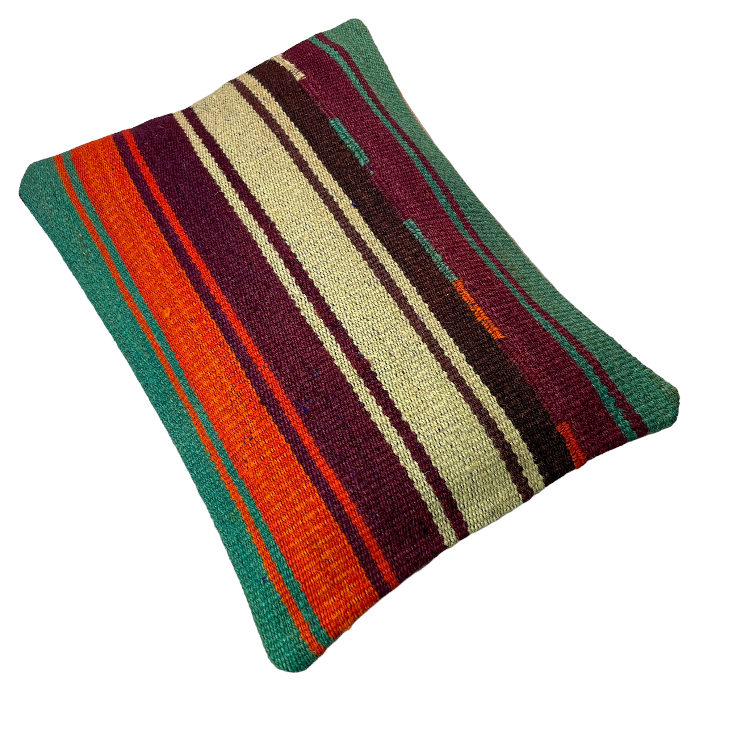 Vintage turkish kilim cushion cover, 30 x 50 cm
