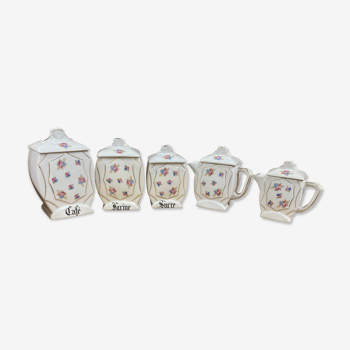 Set 5 ceramic pots