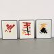 Set de 3 cadres avec lithographies Casimir Malevic