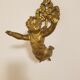 Hook in gilded bronze cherub or angelo