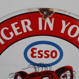 Enamelled plate ESSO 1962