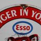 Plaque émaillée ESSO 1962