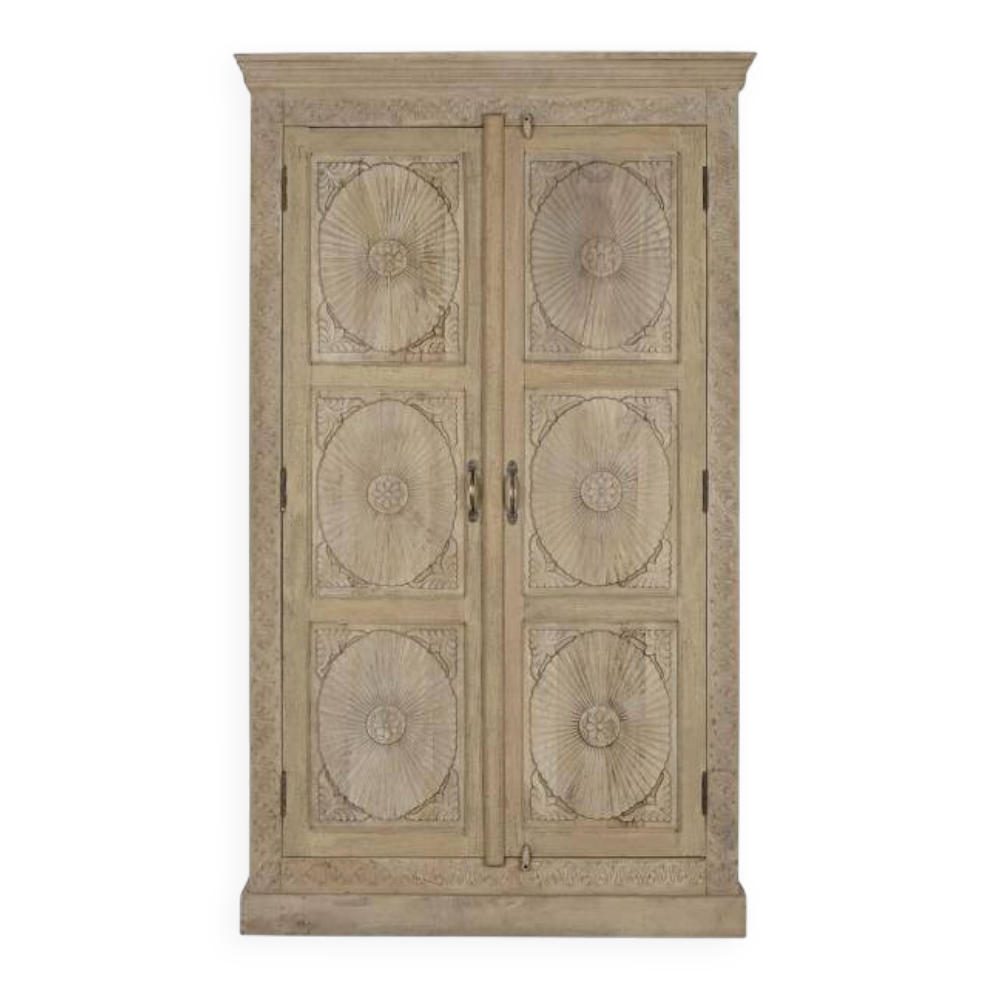 Armoire mangue 125x43x214 sculpture naturel