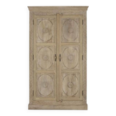 Mango wood cabinet 125x43x214 natural carving