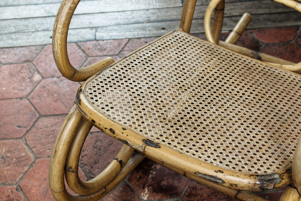 Bamboo rocking chair