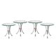 A set of four bar tables from the waldorf hotel, new york c.1940