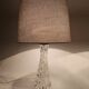 Mid-century Swedish crystal table lamps from Orrefors by Carl Fagerlund.