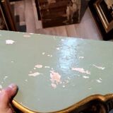Pair Of Drop-shaped Consoles To Be Hanged, Lacquered And Gilt, Early 1900s