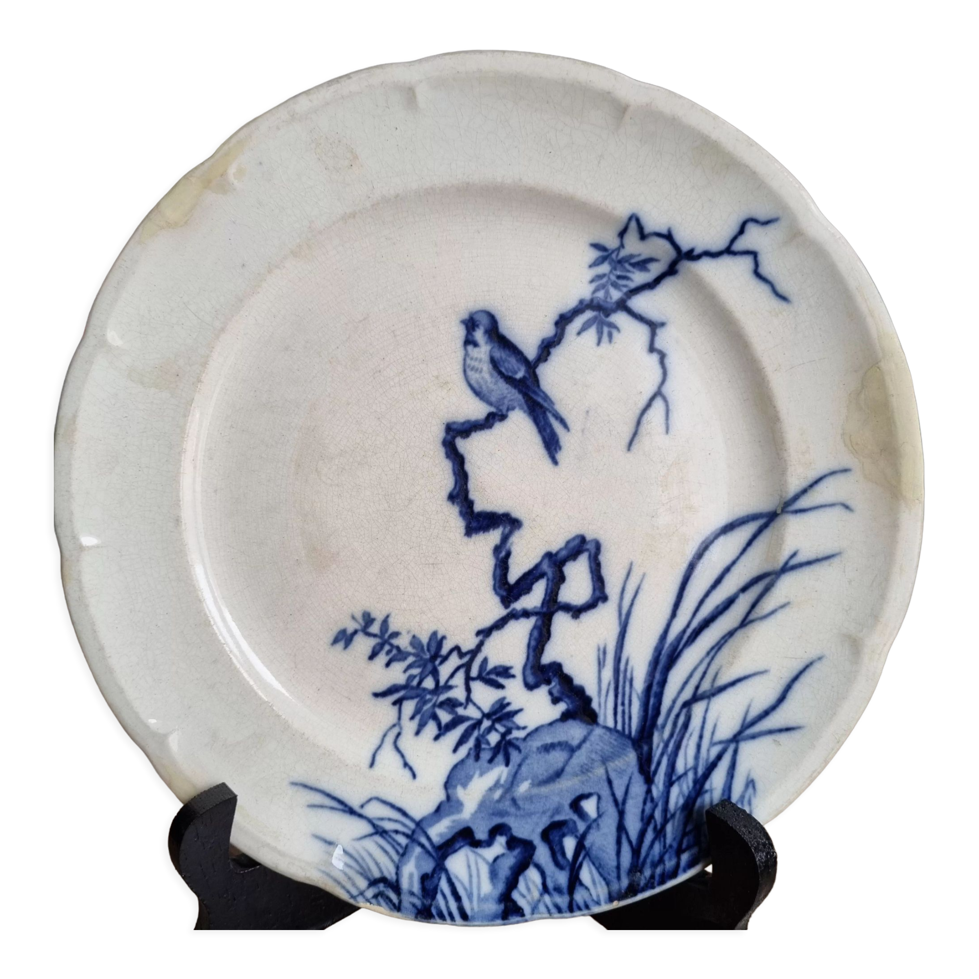 Japanese Longwy earthenware plate