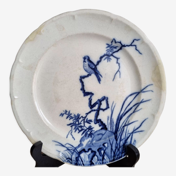 Japanese Longwy earthenware plate