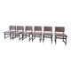 Ensemble de six chaises de salle à manger belges