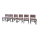 Ensemble de six chaises de salle à manger belges