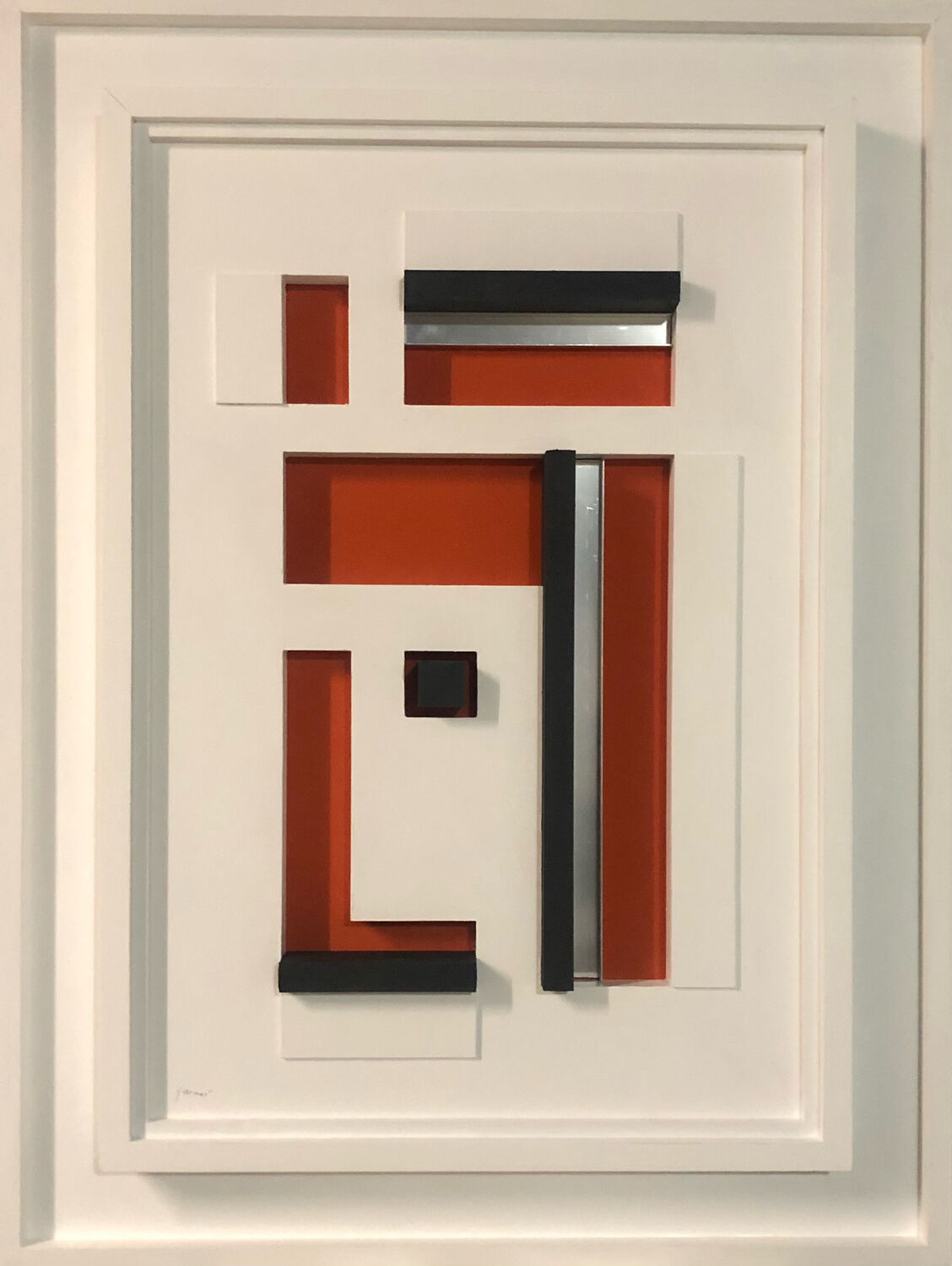 Geometric abstraction painting
