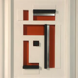 Geometric abstraction painting