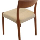Ensemble de 4 chaises de salle à manger danoises en teck "Borup".
