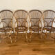 Lot 4 chaises rotin d'Audoux & Minnet