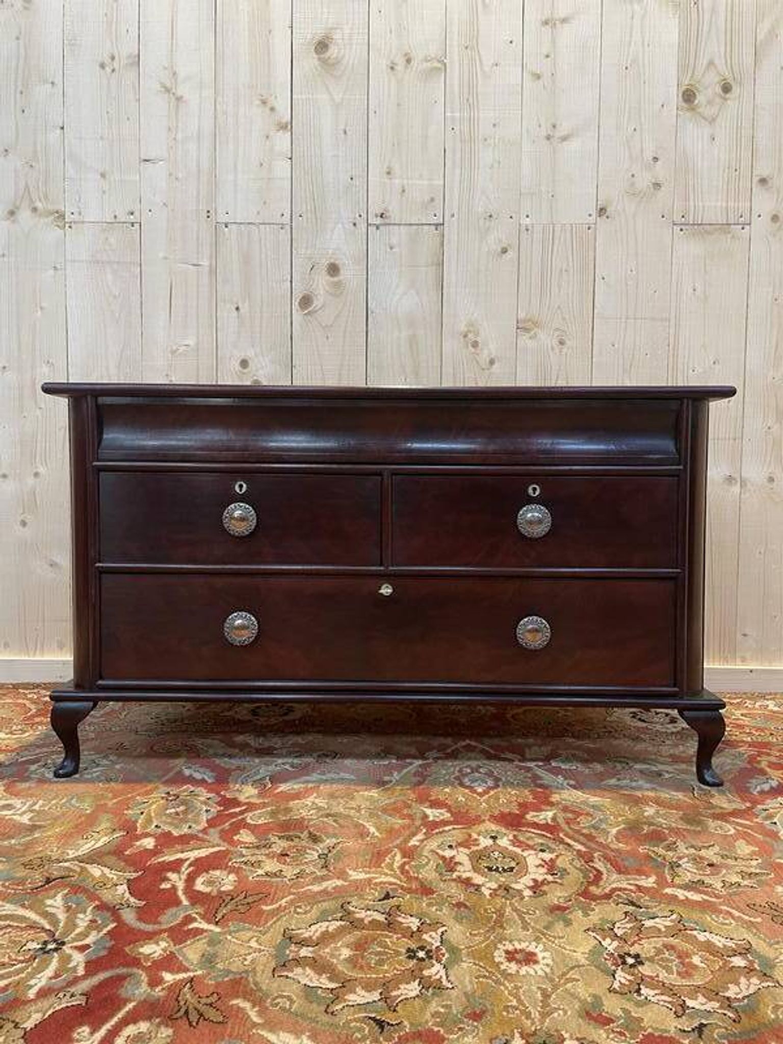 Commode basse - Meuble TV anglaise en acajou Cheppendeale