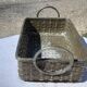 Basket braided in silver metal 19th