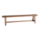 Large solid wood bench