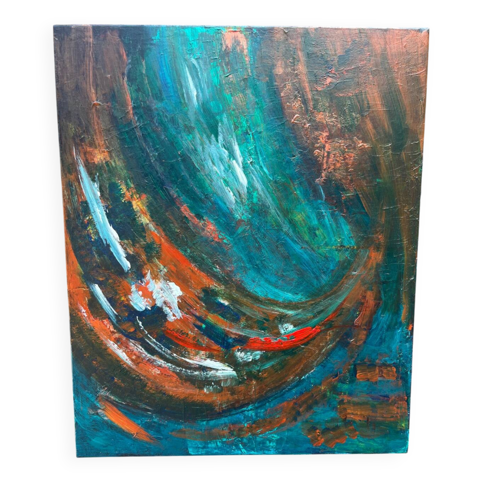 Signed vintage contemporary painting