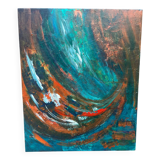 Signed vintage contemporary painting