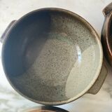 4 bols à oreilles en grès du Marais vintage