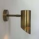 Vintage adjustable wall light, solid perforated brass, France 1960