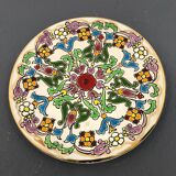 Decorative plate, made in spain floral, signed jose royo vilar, spain