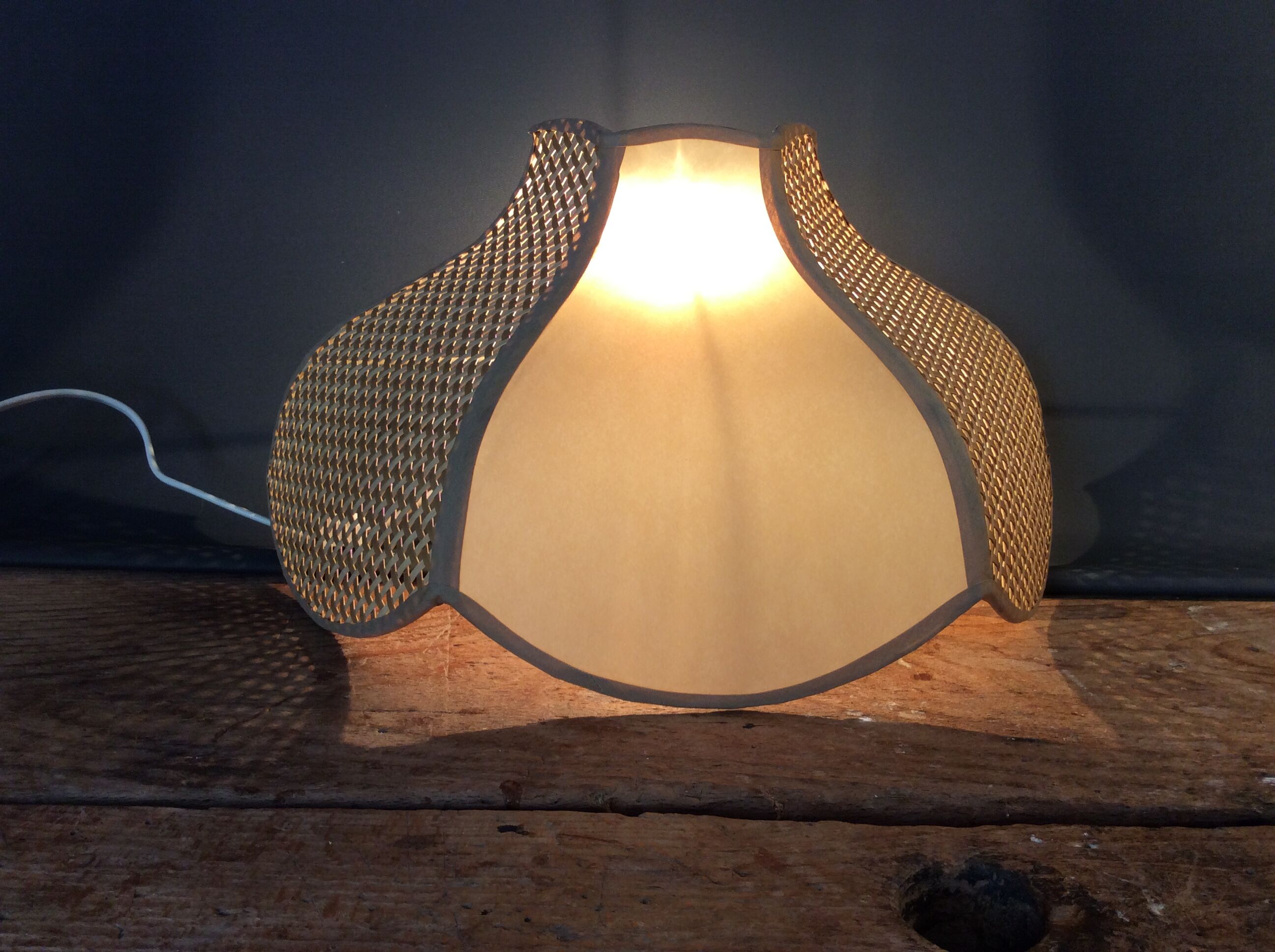 Vintage flower wall lamp