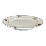 Plate on footstool Terre de Fer Salins Charbonnier