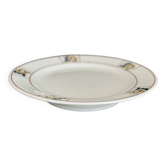 Plate on footstool Terre de Fer Salins Charbonnier