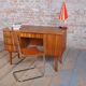 Mid-Century Modern Writing Desk in Mahogany Veneer, Czech, 1950