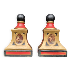 Rares serre-livres sculpturaux