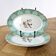 2 Saint Amand butter dishes with bird decoration - Vintage serving dishes