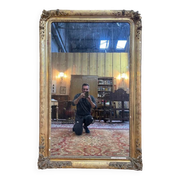 Miroir de style Napoléon III en bois doré